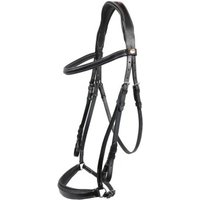 Hans Melzer Horse Equipment Hans Melzer Trense Rüspel schwarz/silber hannoversches Reithalfter