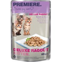 PREMIERE Deluxe Ragout Kitten Reich an Kalb 44x85 g