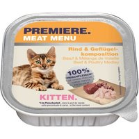 PREMIERE Meat Menu Kitten Rind und Geflügelkomposition 64x100 g