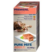 PREMIERE Multipack 8x100g Pure Pâté mit Geflügel und Fisch