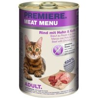 PREMIERE Meat Menu Adult Rind mit Kalb und Huhn 12x400 g