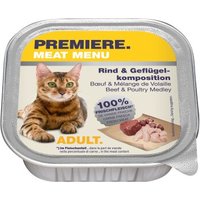 PREMIERE Meat Menu Adult Rind und Geflügelkomposition 64x100 g