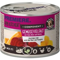 PREMIERE PAW KITCHEN Nassfutter Hund Adult Component, Gemüsevielfalt Obst und Gemüse 12x200 g