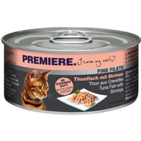 PREMIERE Fine Filets Naturell Thunfisch mit Shrimps 48x80 g