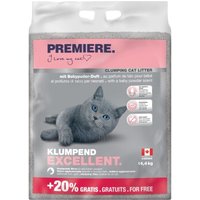 PREMIERE Excellent Babypuder Klumpstreu 12kg + 2,4kg gratis