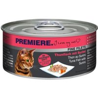 PREMIERE Fine Filets Naturell Thunfisch mit Surimi 48x80 g