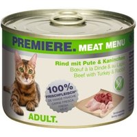 PREMIERE Meat Menu Adult Rind mit Pute und Kaninchen 12x200 g