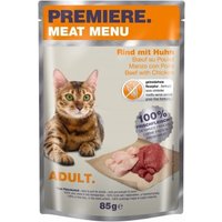 PREMIERE Meat Menu Adult Rind und Huhn 48x85 g