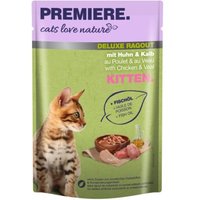 PREMIERE cats love nature Deluxe Ragout Kitten Kalb und Huhn 24x100 g