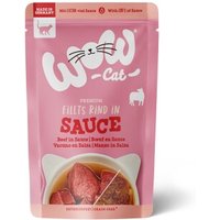 WOW Nassfutter Katze, Adult, in Sauce 8x85 g Rind