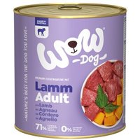 WOW Nassfutter Hund, Adult 6x800 g Lamm mit Kürbis