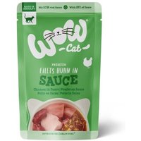 WOW Nassfutter Katze, Adult, in Sauce 8x85 g Huhn