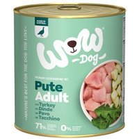 WOW Nassfutter Hund, Adult 6x800 g Pute mit Zucchini