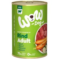 WOW Nassfutter Hund, Adult 6x400 g Rind mit Karotte