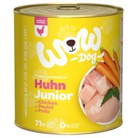 WOW Nassfutter Hund, Junior 6x800 g Huhn mit Karotte