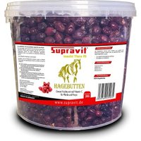 Supravit Hagebutten Pferd | Mit viel Vitamin C für Pferde und Ponys | 2kg Eimer I Ganze getrocknete Früchte - natürliche Pferdeleckerlis ohne Zucker | Erstklassige Qualität