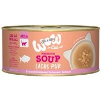 WOW Cat Suppe 12x70 g Lachs pur