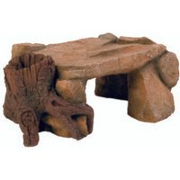 Trixie Aquariendekoration Felsplateau mit Baumstamm