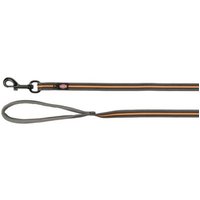 Trixie Fusion Schleppleine, gummiert schwarz/ orange 1,5 m