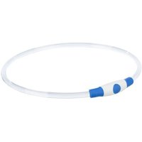 Trixie Flash Leuchtring USB, Kunststoff blau S-M