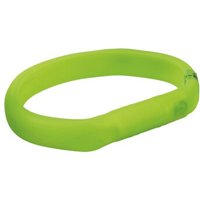 Trixie Flash Leuchtband USB Silikon grün M-L