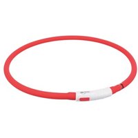 Trixie Flash Leuchtring USB, XS-XL 70 cm/ø 10 mm rot