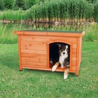 Trixie Hundehütte Natura mit Flachdach M-L