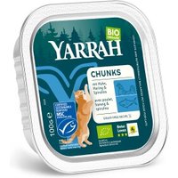 Yarrah Adult Bio Bröckchen in Soße 16x100 g Huhn und Fisch