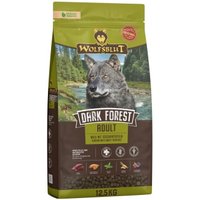 WOLFSBLUT Dark Forest Hund Trockenfutter, Adult Wild und Süßkartoffel 12,5 kg