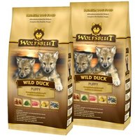 WOLFSBLUT Trockenfutter Hund Junior Wild Duck 2x2 kg