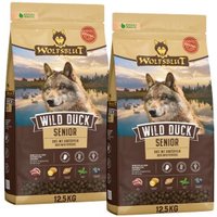 WOLFSBLUT Wild Duck Trockenfutter Hund Senior 2x12,5 kg