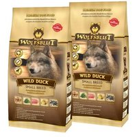 WOLFSBLUT Small Breed Wild Duck Entenfleisch mit Kartoffel 2x2 kg