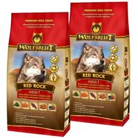 WOLFSBLUT Nassfutter Hund Adult Red Rock mit Kängurufleisch 2x2 kg