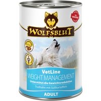 WOLFSBLUT Adult VetLine Weight Management, Truthahn 6x395 g