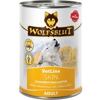 WOLFSBLUT Adult VetLine Skin, Weißer Meeresfisch 6x395g