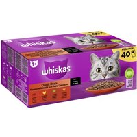 Whiskas Mega Pack 1+ Klassische Auswahl in Sauce 40 x 85g