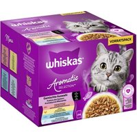 Whiskas Nassfutter Katze Adult, Multipack, 1+ Gemischte Auswahl, in Sauce 24x85 g