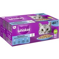 Whiskas Mega Pack 1+ Fisch Auswahl in Gelee 40 x 85g