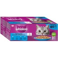 Whiskas Mega Pack 7+ Fisch Auswahl in Gelee 40 x 85g