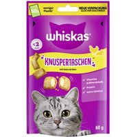 Whiskas Snacks, Knuspertaschen Huhn und Käse 6x60 g