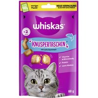 Whiskas Snacks, Knuspertaschen Lachs 6x60 g