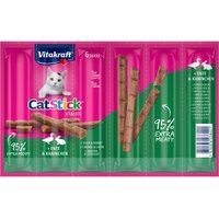 Vitakraft Cat-Stick 10x6 Stück Ente und Kaninchen