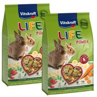 Vitakraft LIFE POWER Zwergkaninchen 2x1,8 kg