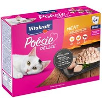 Vitakraft Poésie Delice Adult 6x85g Fleisch, in Sauce