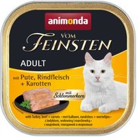 animonda Vom Feinsten Adult mit Schlemmerkern 32x100g Pute, Rindfleisch und Karotte