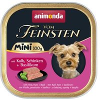 animonda Vom Feinsten Adult Mini 32x100 g Kalb und Schinken