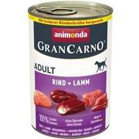 animonda GranCarno Original Nassfutter Hund Adult, Rind und Lamm 12x400 g