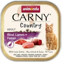 animonda Carny Nassfutter Katze Adult Country Rind, Lamm, Fasan 32x100 g