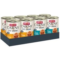 animonda Carny Nassfutter Katze Adult, Mixpaket Cat Drink 8x140 ml