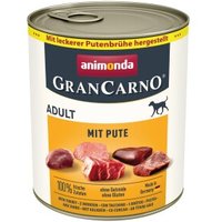 animonda GranCarno Original Nassfutter Hund Adult, Pute 6x800 g